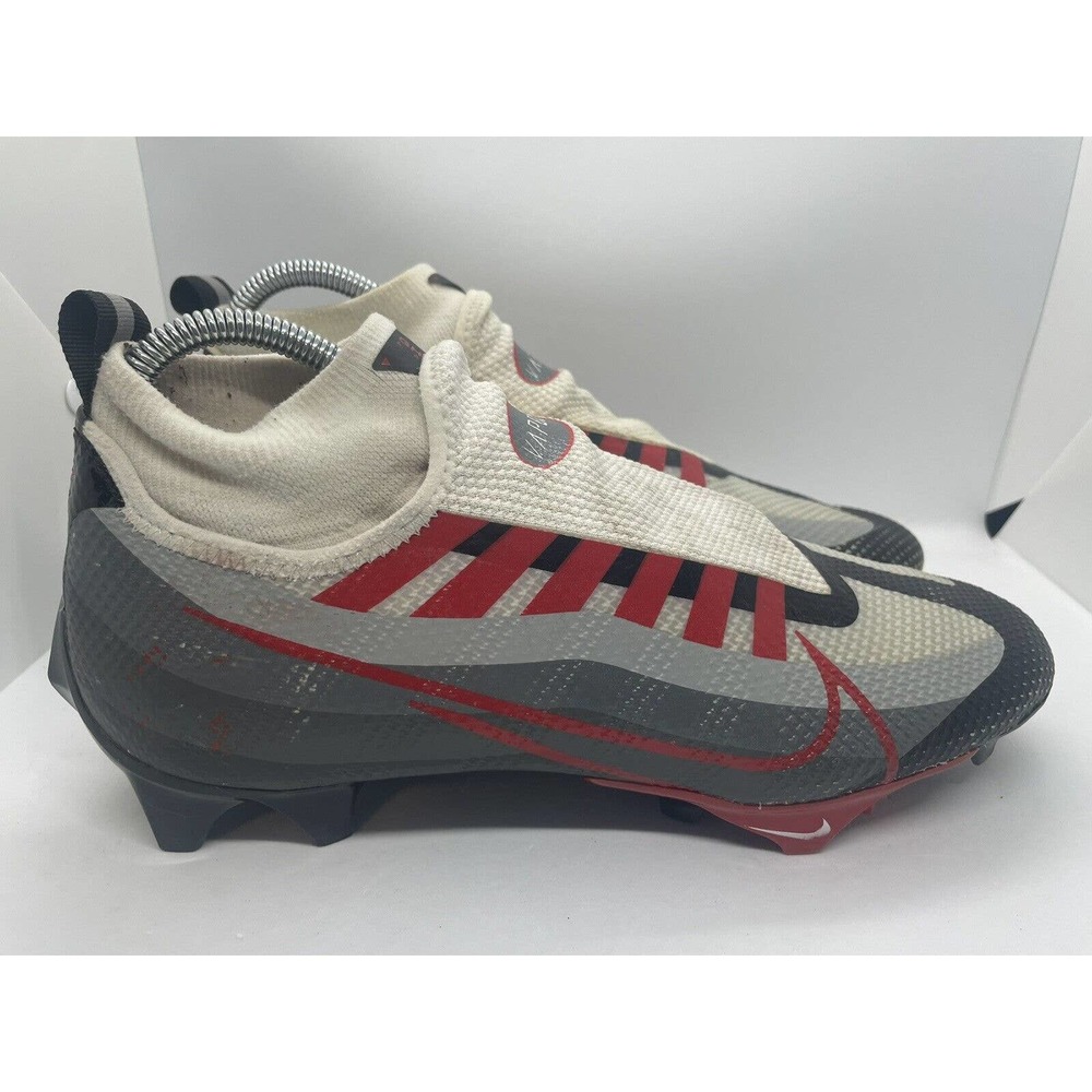Nike Vapor Edge Pro 360 Football Cleats DQ3670 061 Mens Size 8 Grey Red